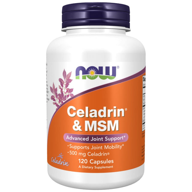 Celadrin & MSM 500 mg - 120 капсули  NOW Foods - Nutra Best Bulgaria