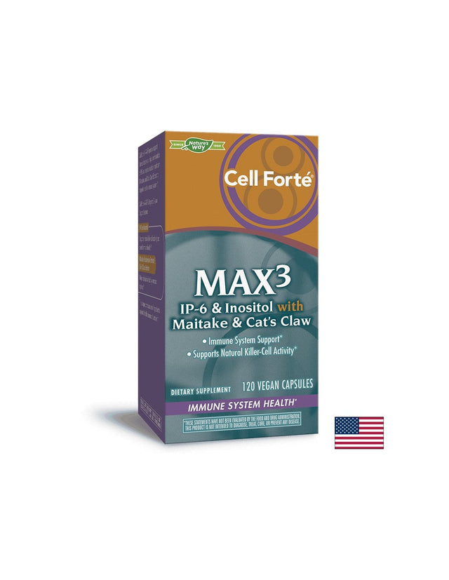 Cell Forté MAX³ (IP-6, инозитол, майтаке и котешки нокът) Nature’s Way  Nature’s Way - Nutra Best Bulgaria