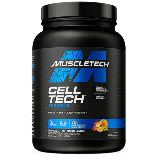 Cell Tech Creatine | with BCAA & Taurine - 2270 грама  MuscleTech - Nutra Best Bulgaria