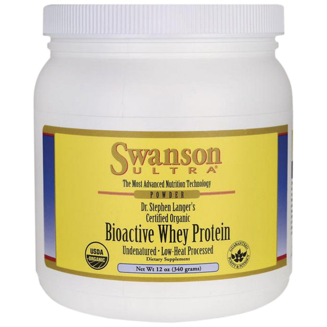 Certified Organic Undenatured Bioactive Whey Protein 340 грама  Swanson - Nutra Best Bulgaria