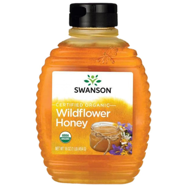 Certified Organic Wildflower Honey 454 грама  Swanson - Nutra Best Bulgaria