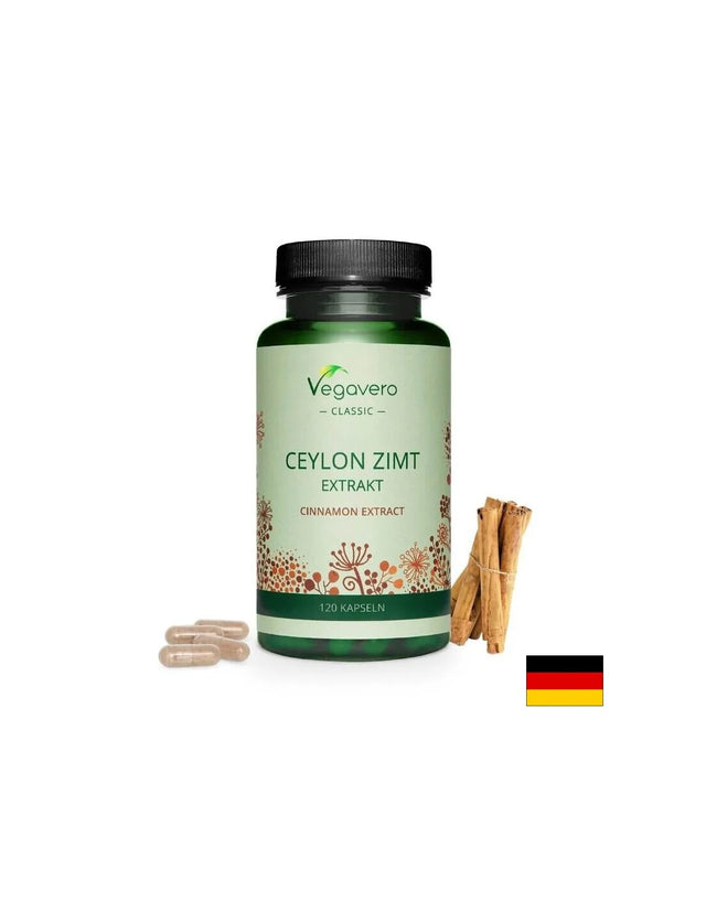 Ceylon Zimt Extrakt/ Цейлонска канела екстракт, 120 капсули, 100% Vegan - Nutra Best