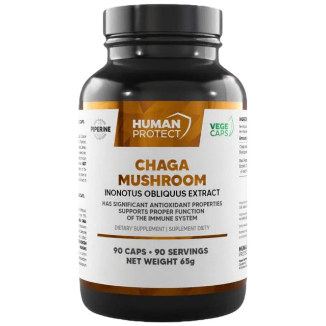 Chaga Mushroom 600 mg - 90 капсула  Human Protect - Nutra Best Bulgaria