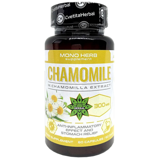 Chamomile 300 mg - 60 капсули  Cvetita Herbal - Nutra Best Bulgaria