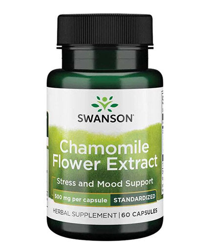 Chamomile Flower Extract 500 mg | Standardized Apigenin - 60 капсули  Swanson - Nutra Best Bulgaria