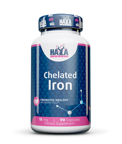 Chelated Iron 15 mg / 90 Caps  HAYA LABS - Nutra Best Bulgaria