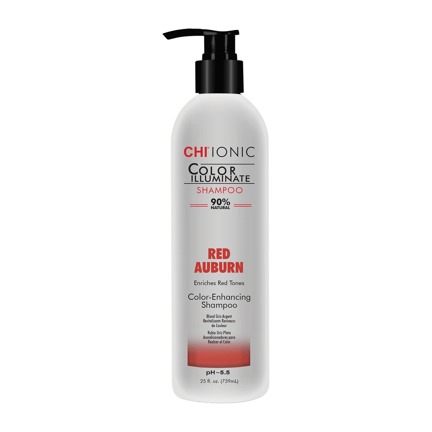 Chi, Ionic Color Illuminate, Paraben-Free, Hair Colour Shampoo, For Natural Hair Color & Color Treated Hair,  Red Auburn, 739 ml  Chi - Nutra Best Bulgaria