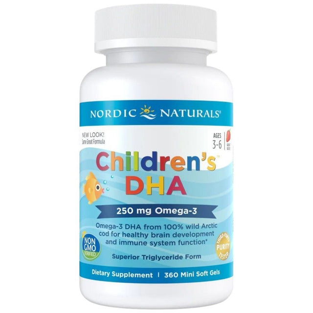 Children's DHA 250mg - 360 Гел капсули  Nordic Naturals - Nutra Best Bulgaria