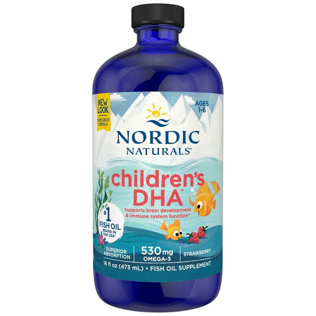 Children's DHA 530 mg - 473 мл  Nordic Naturals - Nutra Best Bulgaria