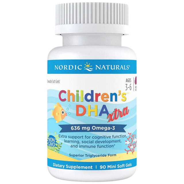 Children's DHA Xtra 636 mg - 90 Гел капсули  Nordic Naturals - Nutra Best Bulgaria