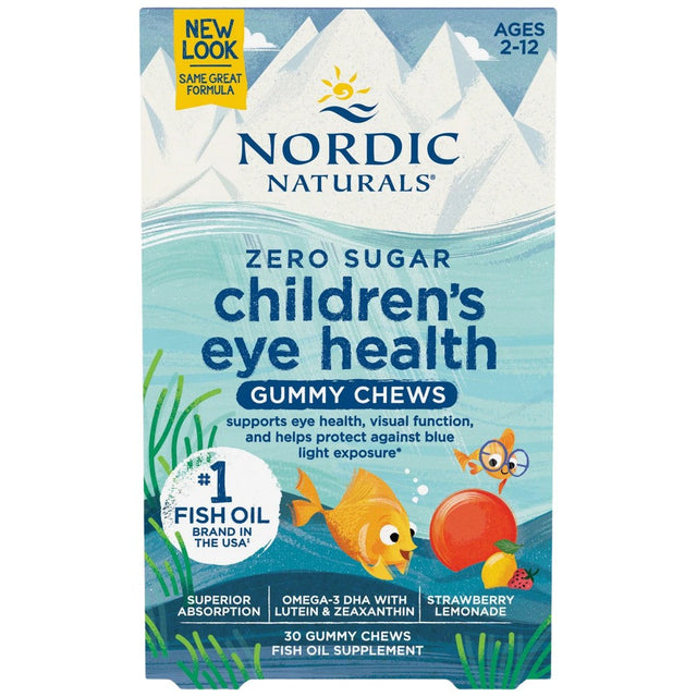 Children's Eye Health Gummies - 30 Дъвчащи таблетки  Nordic Naturals - Nutra Best Bulgaria