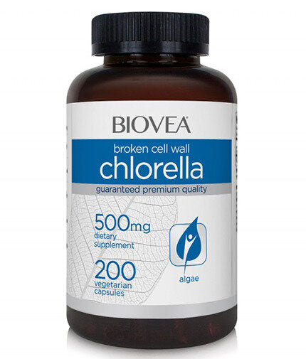 Chlorella 500 mg / 200 Caps  Biovea - Nutra Best Bulgaria