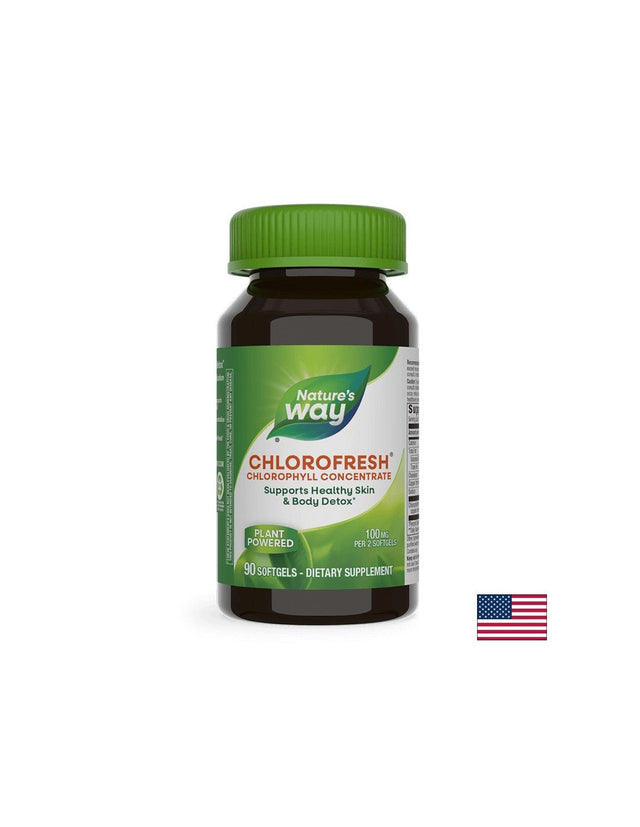 Chlorofresh® Chlorophyll Concentrate/ Хлорофреш® Хлорофил концентрат х 90 софтгел капсули Nature’s Way  Nature’s Way - Nutra Best Bulgaria