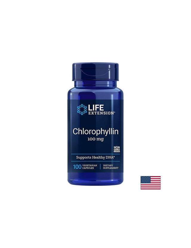 Chlorophyllin/ Хлорофилин 100 mg х 100 капсули  Life Extension - Nutra Best Bulgaria