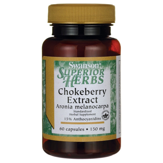 Chokeberry Extract Aronia Melanocarpa 150 mg 60 капсули  Swanson - Nutra Best Bulgaria