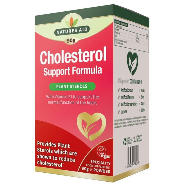 Холестерол съпорт формула (Cholesterol Support Formula) 90g, Natures Aid  NATURES AID - Nutra Best Bulgaria