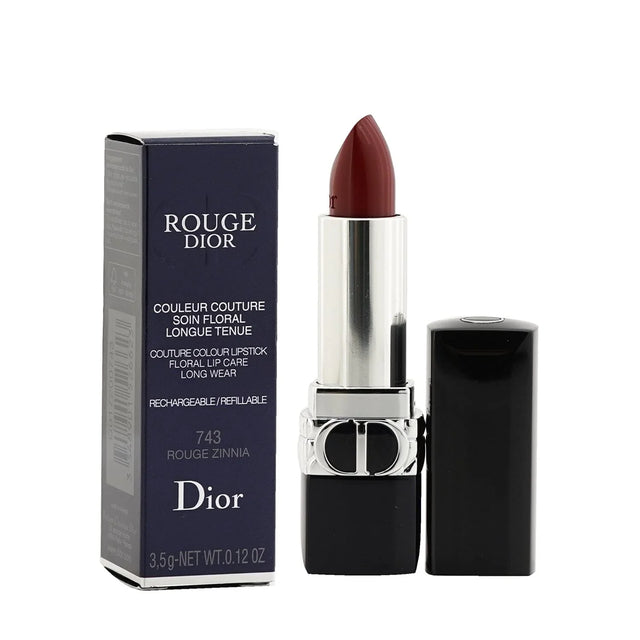 Christian Dior, Couture Colour, Satin Finish, Cream Lipstick, 743, Rouge Zinnia, Refillable, 3.5 g  Christian Dior - Nutra Best Bulgaria