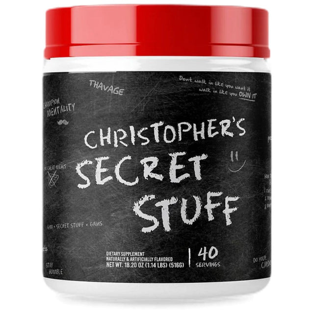 Christopher's Secret Stuff | Champion Pre-Workout - 516 грама  RAW Nutrition - Nutra Best Bulgaria