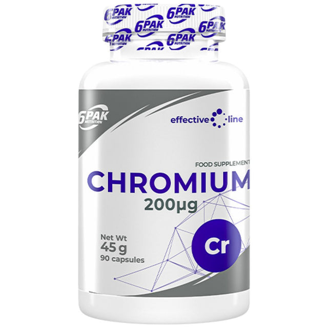 Chromium 200 mcg - 90 капсули  6PAK Nutrition - Nutra Best Bulgaria