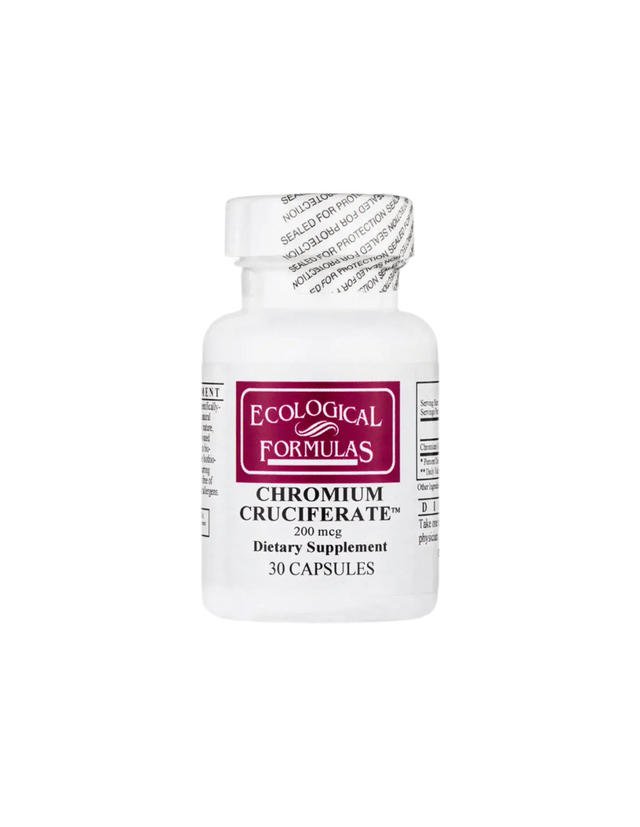Chromium Cruciferate / Хром, 200 µg, 30 капсули Ecological Formulas - Nutra Best