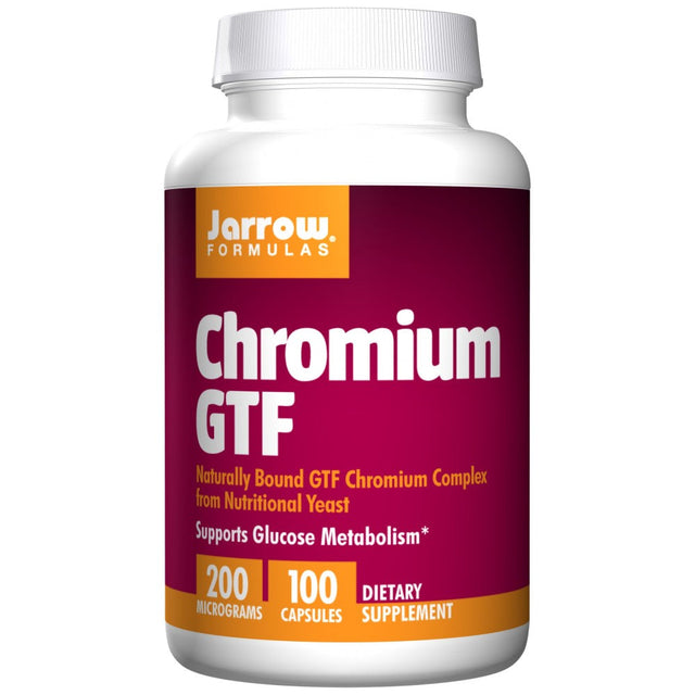 Chromium GTF 200 mcg 100 капсули  Jarrow Formulas - Nutra Best Bulgaria