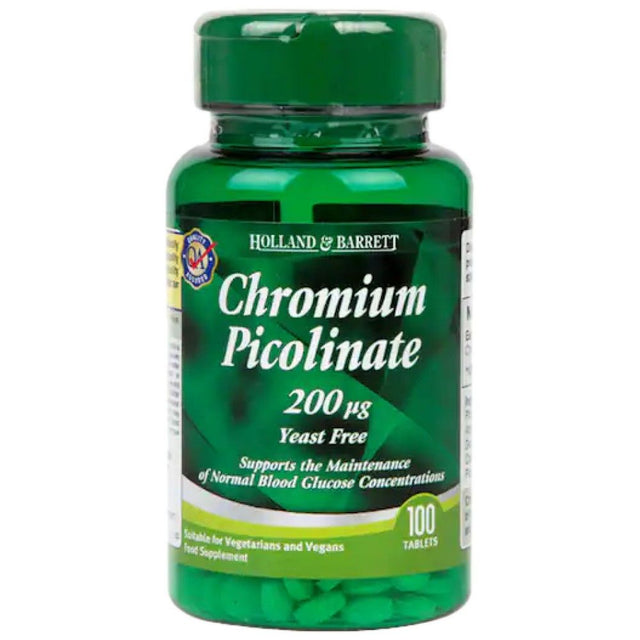 Chromium Picolinate 200 mcg - 100 Таблетки  Holland and Barrett - Nutra Best Bulgaria