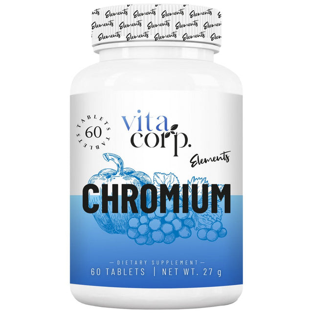 Chromium Picolinate 200 mcg - 60 Таблетки  VitaCorp - Nutra Best Bulgaria