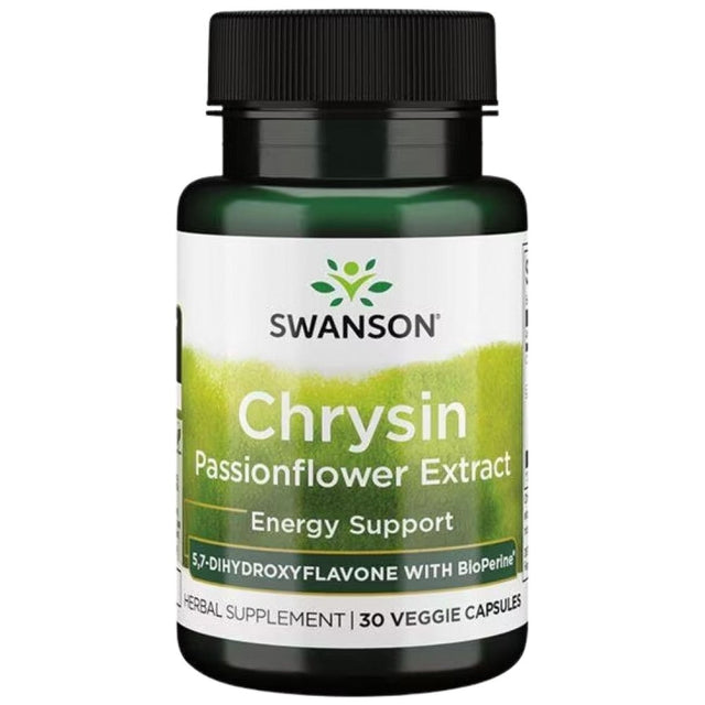 Chrysin | With Passionflower Extract - 30 капсули  Swanson - Nutra Best Bulgaria