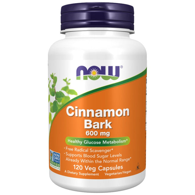 Cinnamon Bark - 120 капсули  NOW Foods - Nutra Best Bulgaria