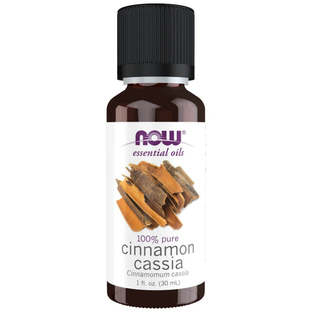 Cinnamon Cassia Oil | 100% Pure Cinnamomum Cassia - 10 мл  NOW Foods - Nutra Best Bulgaria