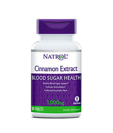 Cinnamon Extract 1000mg / 80 Tabs.  Natrol - Nutra Best Bulgaria