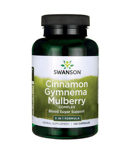 Cinnamon Gymnema Mulberry Complex 525 mg - 120 капсули  Swanson - Nutra Best Bulgaria