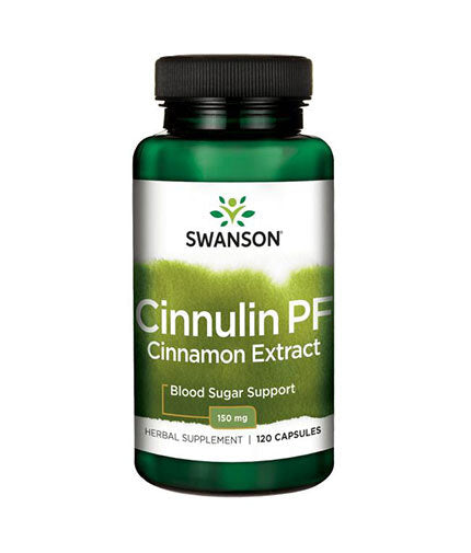 Cinnulin PF Cinnamon Extract 150 mg - 120 капсули  Swanson - Nutra Best Bulgaria