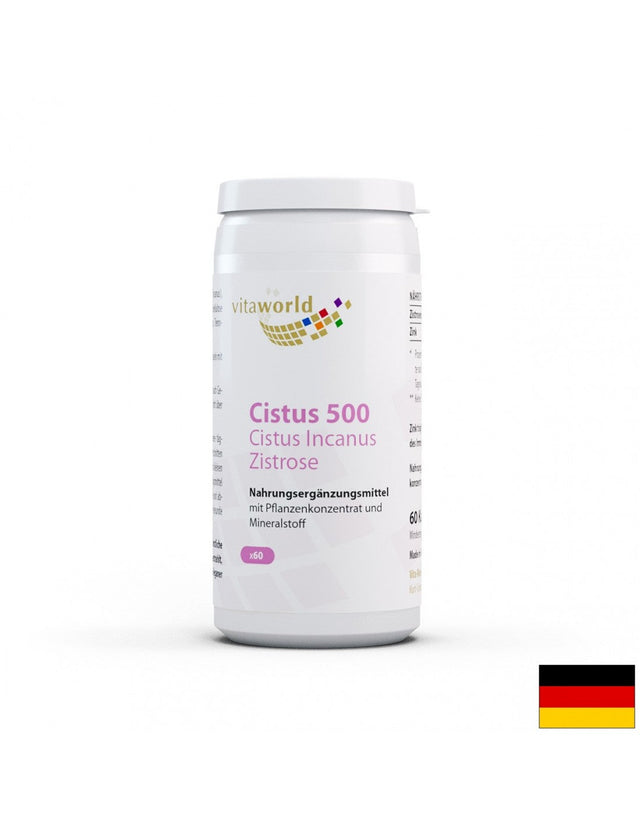 Cistus / Цистус 500 mg, 60 капсули  Vita World - Nutra Best Bulgaria