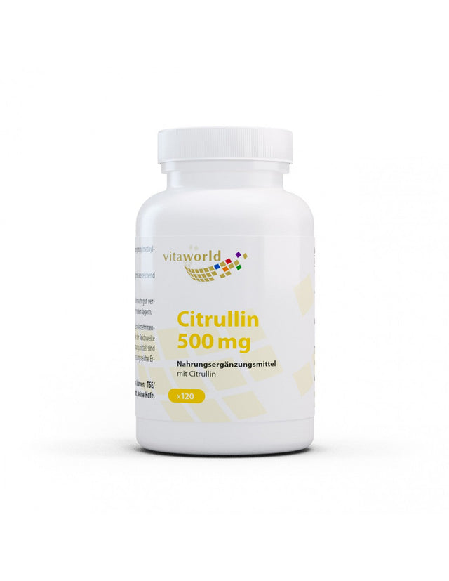 Citrullin / Цитрулин 500 mg, 120 капсули  Vita World - Nutra Best Bulgaria