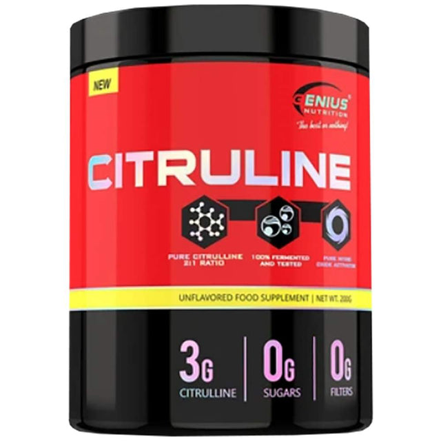 Citrulline 200 грама  Genius Nutrition - Nutra Best Bulgaria