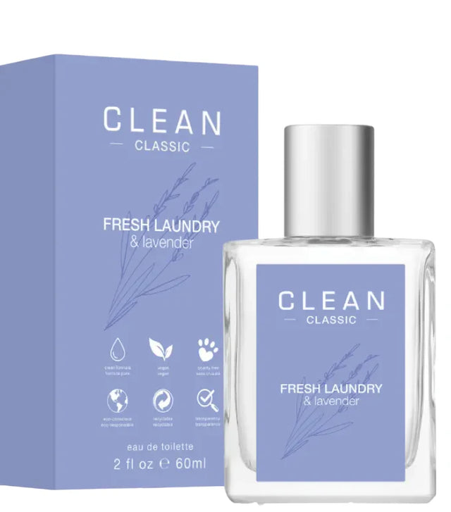 Clean, Fresh Laundry & Lavender, Eau De Toilette, Unisex, 60 ml  Clean - Nutra Best Bulgaria