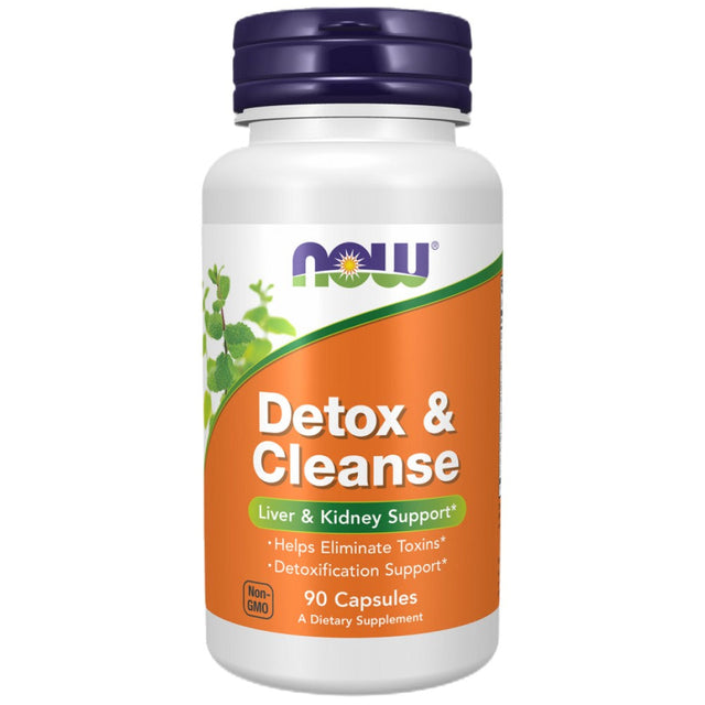 Cleanse & Detox | Liver & Kidney Support - 90 капсули  NOW Foods - Nutra Best Bulgaria