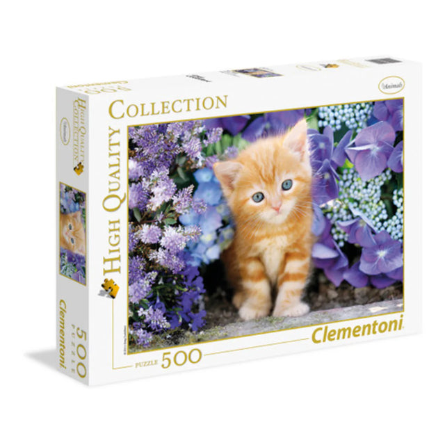Clementoni, High Quality Collection, Ginger Cat In Flowers, Puzzle, Unisex, 500 pcs  Clementoni - Nutra Best Bulgaria