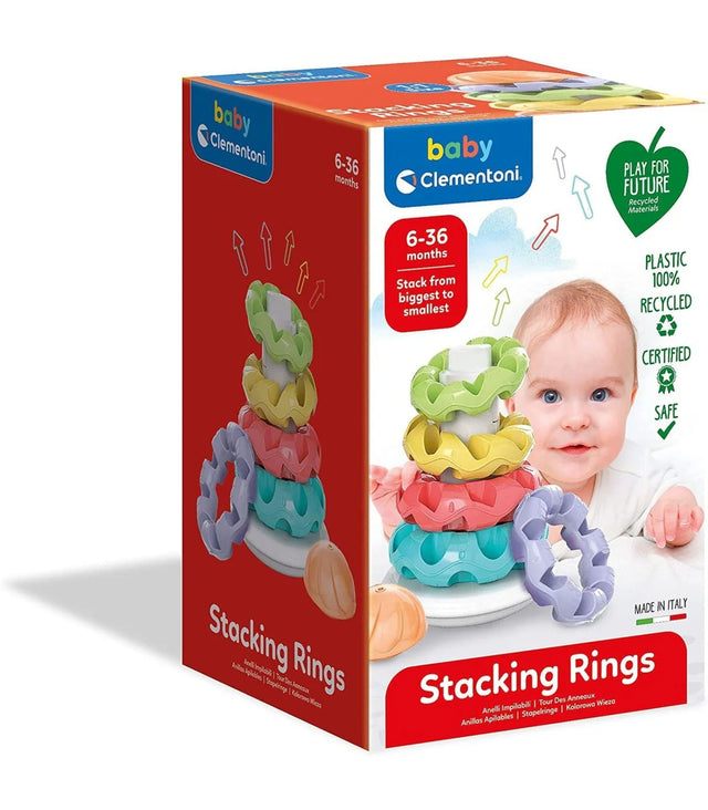 Clementoni, Play For Future Tower, Stacking Rings, Puzzle, Unisex, 6 - 36 months  Clementoni - Nutra Best Bulgaria