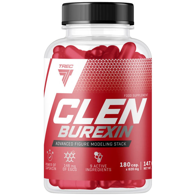 ClenBurexin | Thermogenic Fat Burner - 180 капсули  Trec Nutrition - Nutra Best Bulgaria