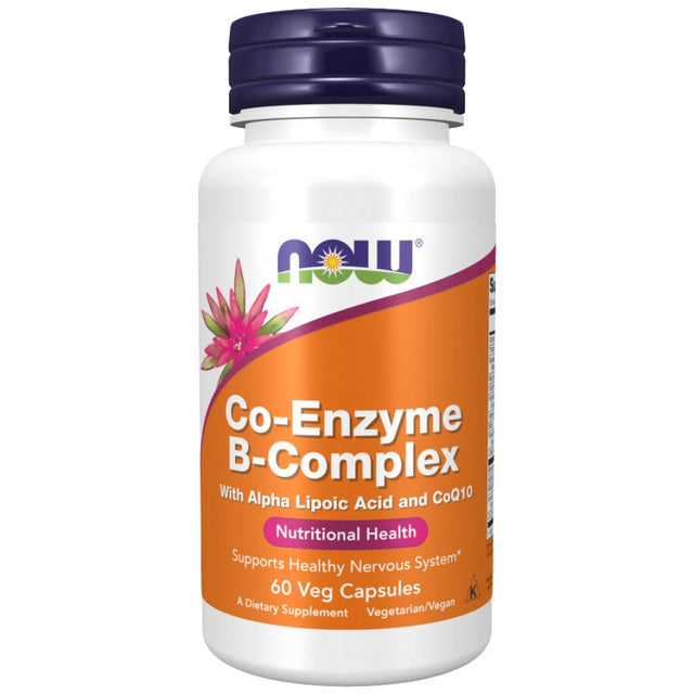 Co-Enzyme B-Complex - 60 капсули  NOW Foods - Nutra Best Bulgaria