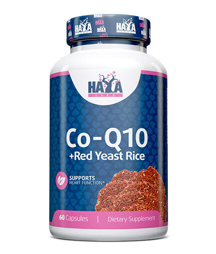 Co-Q10 60mg. & Red Yeast Rice 500mg. / 60caps.  Haya Labs - Nutra Best Bulgaria