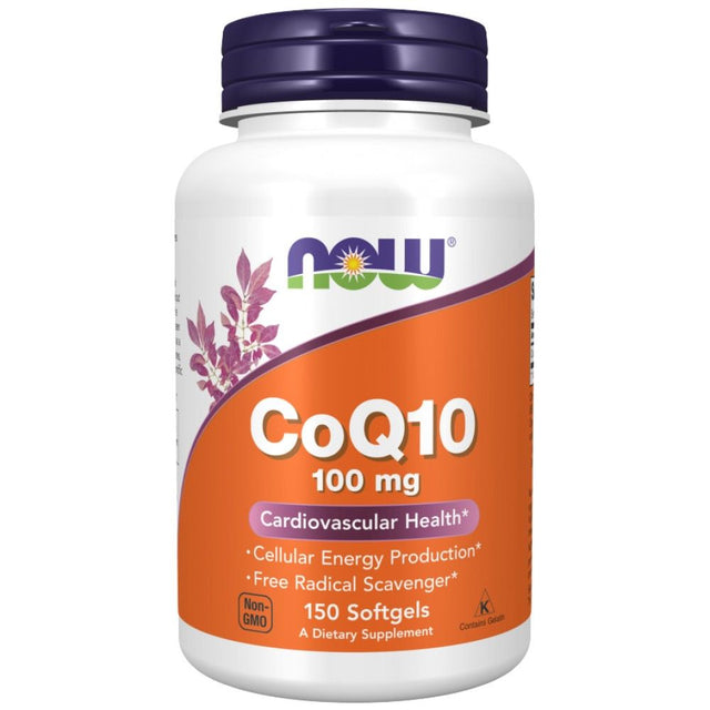 CoQ10 100 mg - 150 Гел капсули  NOW Foods - Nutra Best Bulgaria
