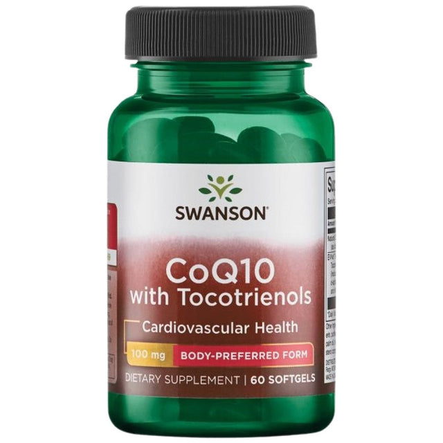 CoQ10 100 mg | With 10 mg Tocotrienols 60 Гел капсули  Swanson - Nutra Best Bulgaria