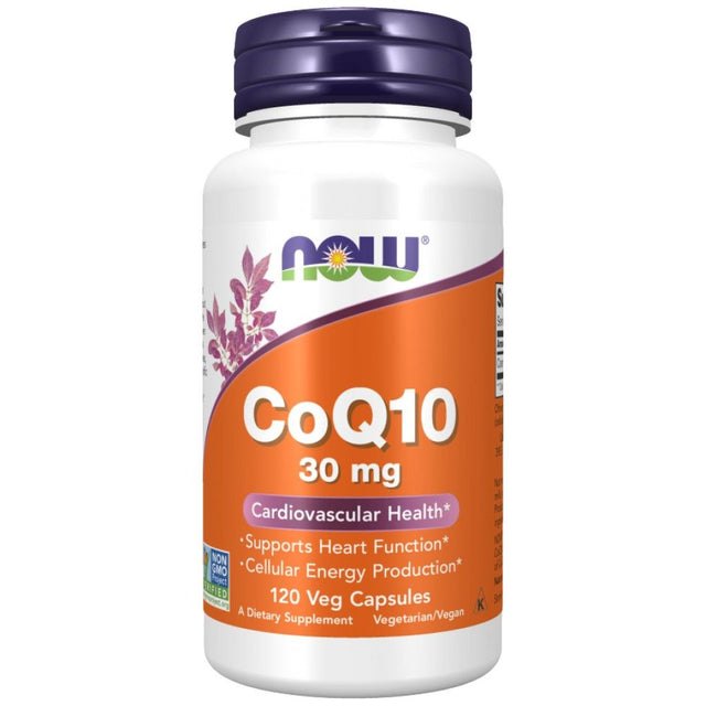 CoQ10 30 mg - 120 капсули  NOW Foods - Nutra Best Bulgaria