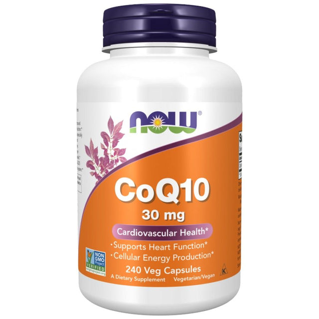 CoQ10 30 mg - 240 капсули  NOW Foods - Nutra Best Bulgaria