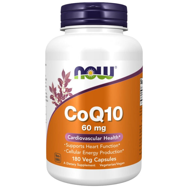 CoQ10 60 mg - 180 капсули  NOW Foods - Nutra Best Bulgaria