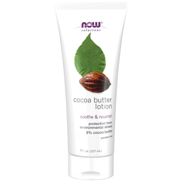 Cocoa Butter Lotion | Soothe & Nourish [237 мл]  NOW Foods - Nutra Best Bulgaria