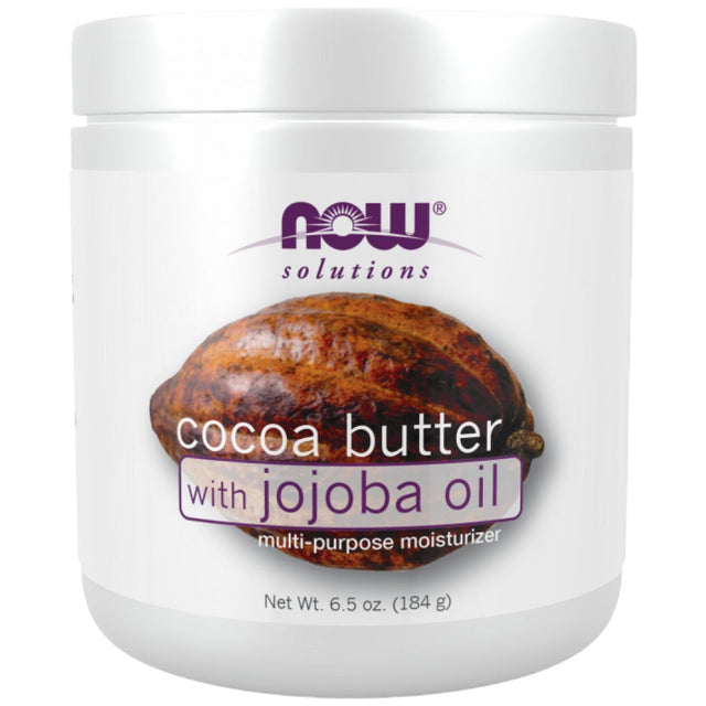 Cocoa Butter with Jojoba Oil - 184 грама  NOW Foods - Nutra Best Bulgaria